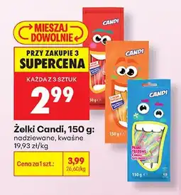 Biedronka Żelki kwaśne Candi oferta