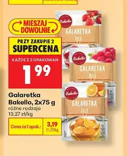 Biedronka Galaretka o smaku pomarańczowym Bakello 2-pak oferta