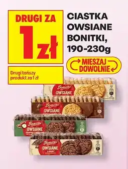 Biedronka Ciastka owsiane klasyczne Bonitki oferta
