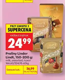 Biedronka Praliny Lindor Lindt Milk oferta