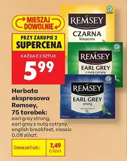 Biedronka Herbata ekspresowa Remsey Czarna klasyczna oferta