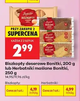 Biedronka Herbatniki maślane Bonitki oferta