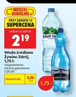Biedronka Woda źródlana niegazowana Żywiec Zdrój oferta