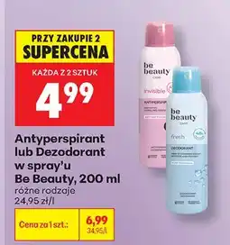 Biedronka Dezodorant w spray'u Be Beauty Fresh oferta