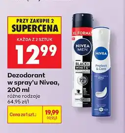 Biedronka Dezodorant w spray'u Nivea Protect & Care oferta