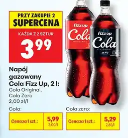 Biedronka Napój gazowany Cola Fizz Up Cola Original oferta