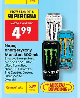 Biedronka Napój energetyczny Monster Energy Zero oferta