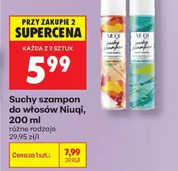 Biedronka Suchy szampon do włosów Niuqi Juicy Mango oferta