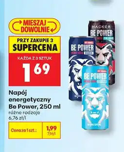 Biedronka Napój energetyczny Be Power Zero Sugar oferta