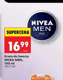 Biedronka Krem do twarzy Nivea Men Creme oferta