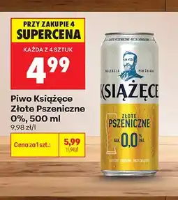 Biedronka Piwo bezalkoholowe Książęce Złote Pszeniczne oferta