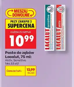 Biedronka Pasta do zębów Lacalut Aktiv oferta