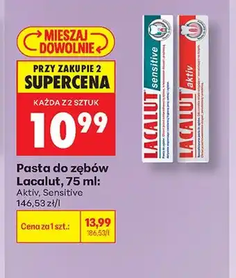 Biedronka Pasta do zębów Lacalut Aktiv oferta
