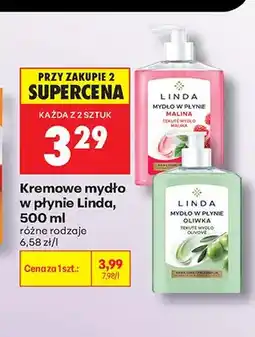 Biedronka Kremowe mydło w płynie Linda Malina oferta