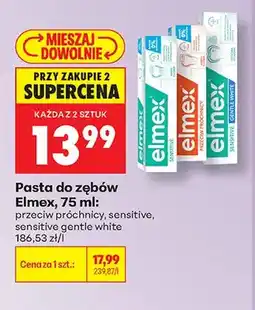 Biedronka Pasta do zębów Elmex Sensitive Gentle White oferta