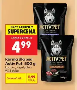 Biedronka Karma dla psa Activ Pet kaczka oferta