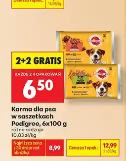Biedronka Karma dla psa w saszetkach Pedigree 6-pak oferta