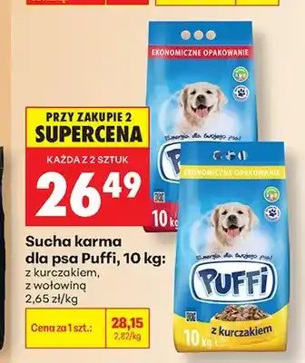 Biedronka Sucha karma dla psa Puffi z kurczakiem oferta