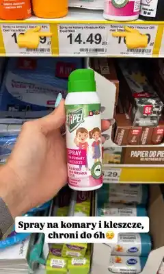 Dino Spray na komary i kleszcze Expel Kids oferta