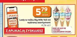 Społem Częstochowa Lody w rożku Big Milk oferta