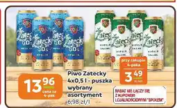 Społem Częstochowa Piwo bezalkoholowe Zatecky 4-pak oferta