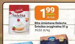 Społem Częstochowa Bita śmietana Delecta Śnieżka oryginalna oferta