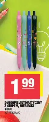 Spar Długopis automatyczny z gripem niebieski Interdruk Yuhu oferta