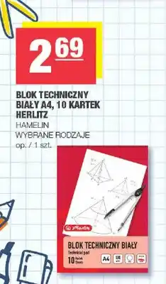Spar Blok techniczny biały A4 Herlitz oferta