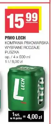 Spar Piwo Lech Premium 4-pak oferta