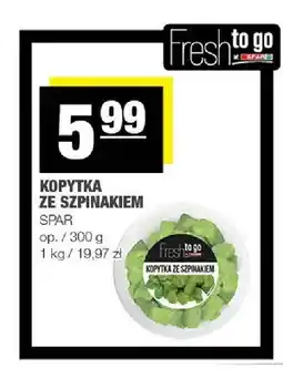 Spar Kopytka ze szpinakiem Spar oferta