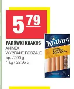 Spar Parówki z piersi kurczaka Krakus oferta
