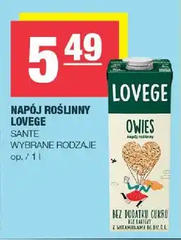 Spar Napój Roślinny Lovege Sante oferta