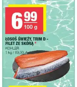 Spar Łosoś świeży trim D - filet ze skórą Kohler oferta