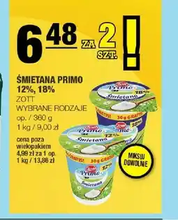 Spar Śmietana Primo 12% Zott oferta