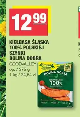 Spar Kiełbasa śląska 100% polskiej szynki Dolina Dobra Goodvalley oferta