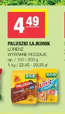 Spar Paluszki Lajkonik oferta