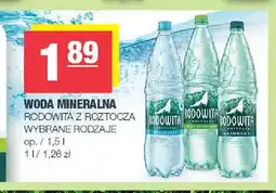 Spar Woda mineralna Rodowita z Roztocza oferta