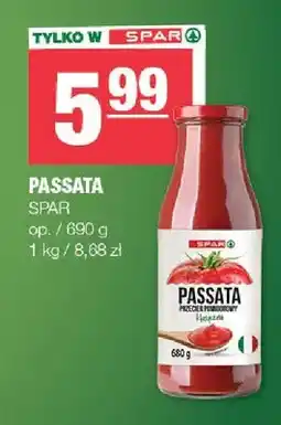 Spar Passata przecier pomidorowy SPAR oferta