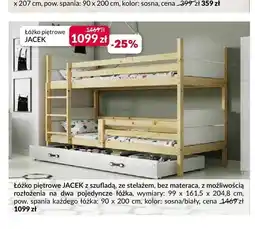 Agata Meble Łóżko piętrowe z szufladą Agata Jacek oferta