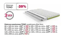Agata Meble Materac sprężynowy TONO 80x160 cm oferta