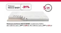 Agata Meble Materac piankowy NICCO BABY 60x120 cm oferta