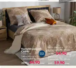 Agata Meble Komplet pościeli CAPRI 140x200 cm + 1 poszewka 70x80 cm oferta
