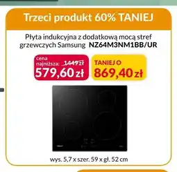 Agata Meble Płyta indukcyjna z dodatkową mocą stref grzewczych Samsung oferta