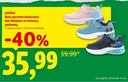 Lidl Buty sportowe chłopięce ze świecącą podeszwą Lupilu oferta