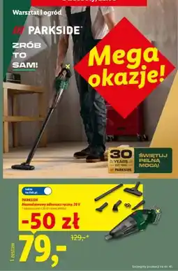 Lidl Akumulatorowy odkurzacz ręczny Parkside oferta