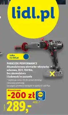 Lidl Akumulatorowa wiertarko-wkrętarka udarowa Parkside Performance oferta