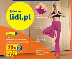Lidl Spodnie funkcyjne damskie flare Crivit oferta