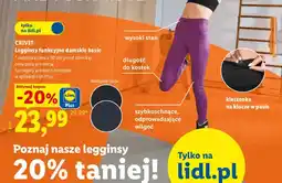 Lidl Legginsy funkcyjne damskie basic CRIVIT oferta