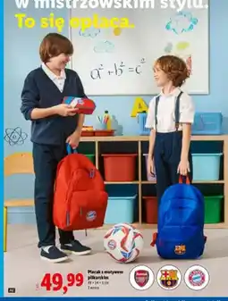 Lidl Plecak z motywem piłkarskim 49x34x5 cm oferta