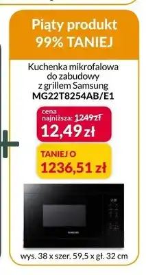 Agata Meble Kuchenka mikrofalowa do zabudowy z grillem Samsung oferta
